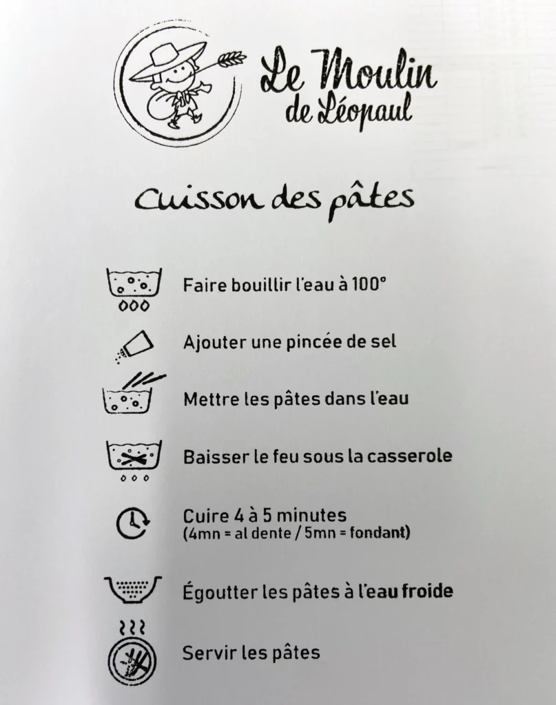 Cuisson des pâtes